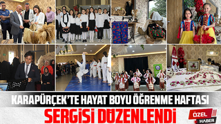 Karapürçek'te Hayat Boyu Öğrenme Haftası sergisi düzenlendi