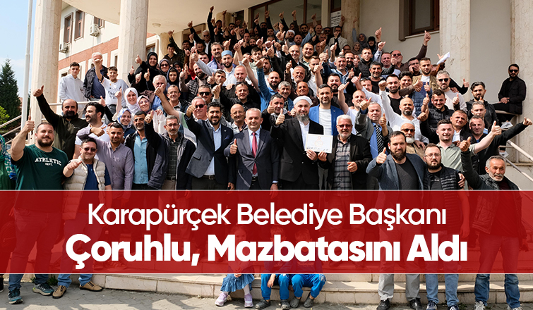 Karapürçek'te Mehmet Murat Çoruhlu dönemi resmen başladı
