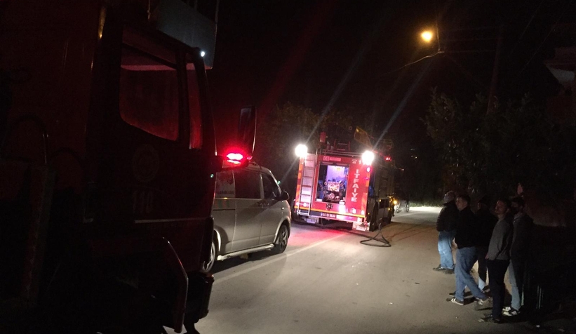 Karapürçek'te yangın