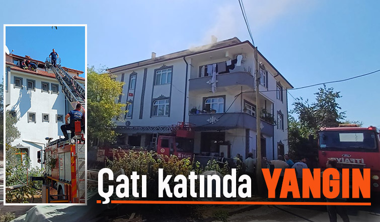 Karapürçek'te yangın