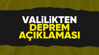 Karapürçek'teki deprem sonrası Valilikten açıklama