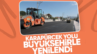 Karapürçek yolu asfaltlandı