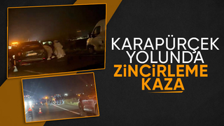 Karapürçek yolunda kaza 3 yaralı