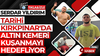 Karapürçekli başpehlivan altın kemer hedefliyor 