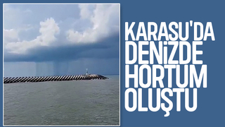 Karasu açıklarında hortum oluştu