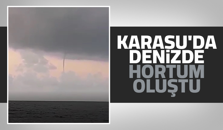 Karasu açıklarında hortum oluştu