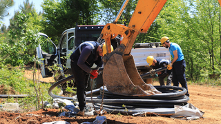Karasu Aziziye'ye 6 bin 500 metrelik içme suyu hattı