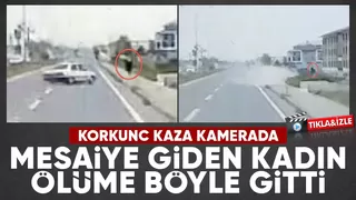 Karasu'da adliye çalışanı kadının öldüğü kaza kamerada