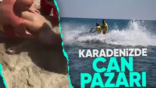 Karasu'da dalgalara kapılan kişi boğuluyordu