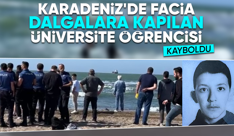 Karasu'da denize giren üniversite öğrencisi kayboldu