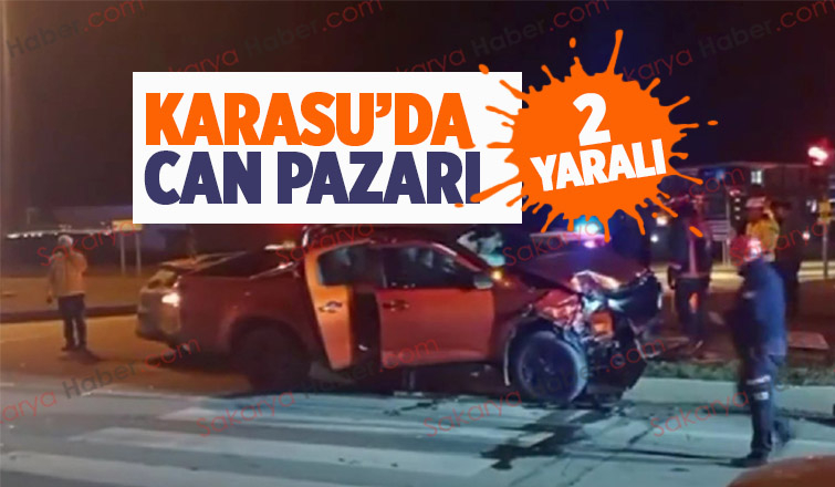 Karasu'da feci kaza