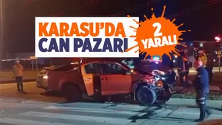 Karasu'da feci kaza