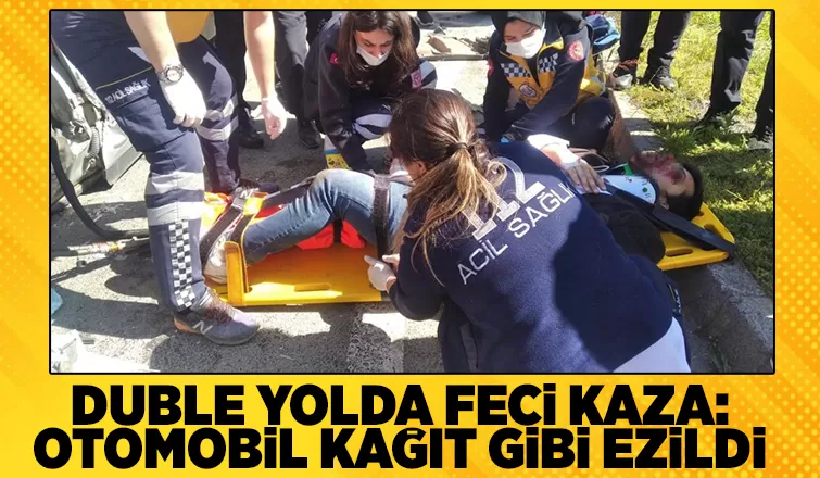 Karasu'da feci kaza