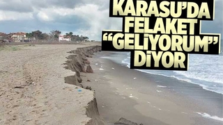Karasu'da felaket kapıda