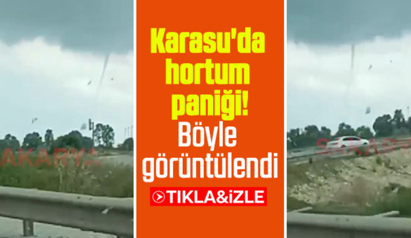 Karasu'da hortum paniği