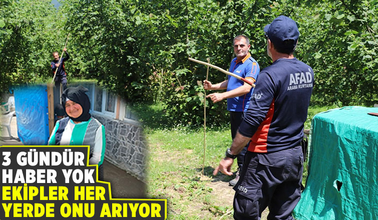 Karasu'da kayıp yaşlı kadın aranıyor