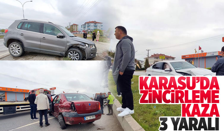 Karasu'da kaza 3 yaralı