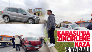 Karasu'da kaza 3 yaralı