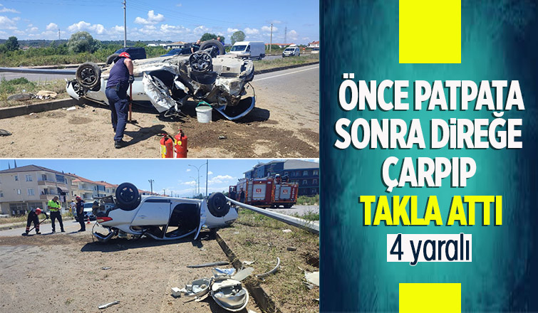 Karasu'da kaza: 4 yaralı