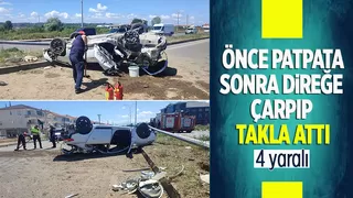 Karasu'da kaza: 4 yaralı
