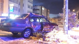 Karasu'da kaza; ehliyetine el kondu