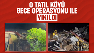 Karasu'da ki o tatil köyü yıkıldı