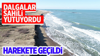 Karasu'da kıyı erozyonu için harekete geçildi