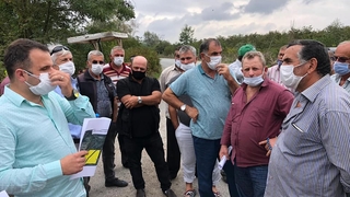 Karasu'da maden aramasına tepki!