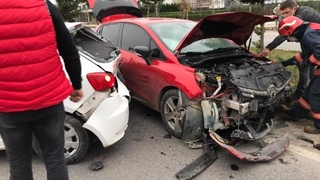 Karasu'da sürücü adayları kaza yaptı