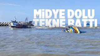 Karasu'da tekne battı