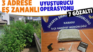 Karasu'da uyuşturucu operasyonu 