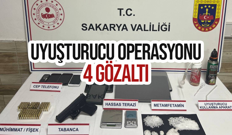 Karasu'da uyuşturucu operasyonu