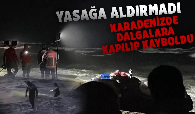 Karasu'da yabancı uyruklu genç dalgalara kapılıp kayboldu