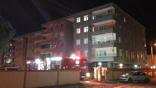 Karasu'da yangın paniği