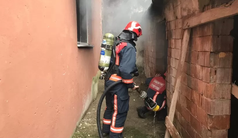 Karasu'da yangın