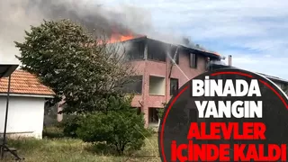 Karasu'da yangın