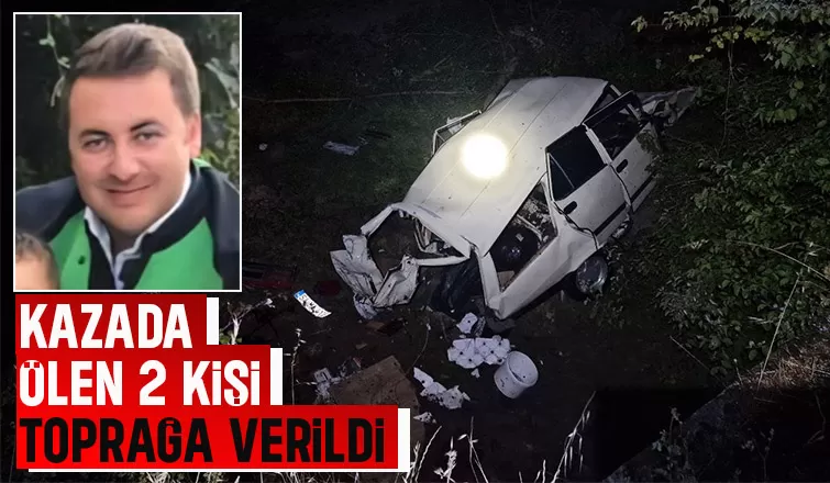 Karasu'daki kazada ölen 2 kişi toprağa verildi