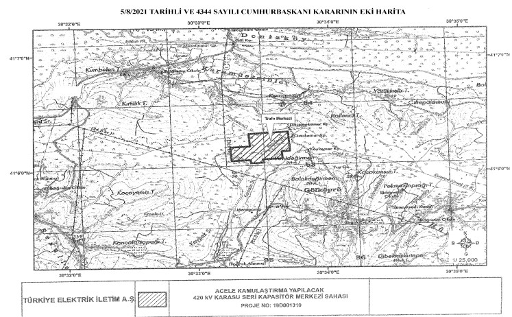 Karasu'daki o araziler için acele kamulaştırma çıktı