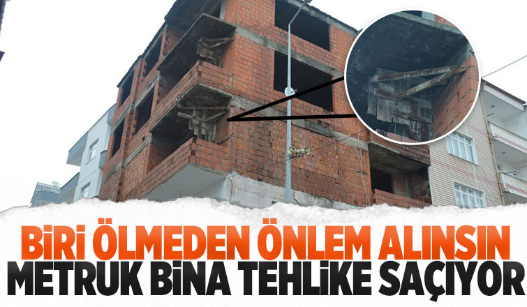 Karasu'daki o bina tehlike saçıyor