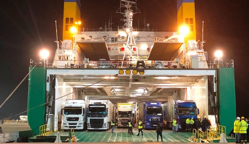 Karasu'dan Romanya'ya ilk Ro Ro gemisi yola çıktı