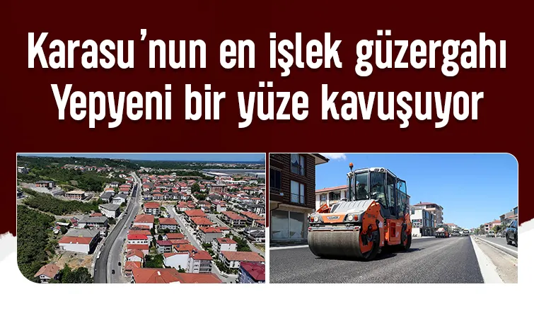 Karasu İstiklal Caddesi baştan sona yenilendi