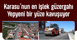 Karasu İstiklal Caddesi baştan sona yenilendi