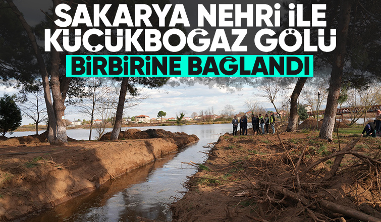 Karasu Kanalı Küçükboğaz Gölü’ne bağlandı