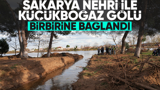 Karasu Kanalı Küçükboğaz Gölü’ne bağlandı
