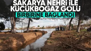 Karasu Kanalı Küçükboğaz Gölü’ne bağlandı