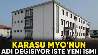 Karasu MYO'nun adı değişecek