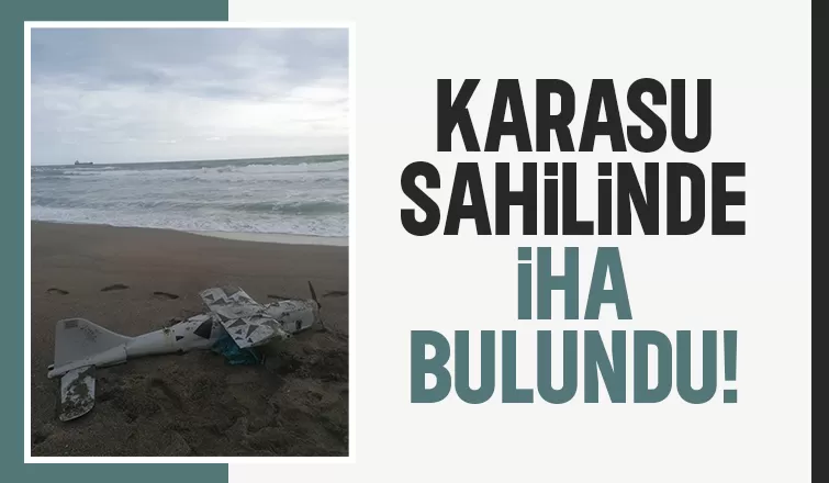 Karasu plajında insansız hava aracı bulundu