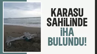 Karasu plajında insansız hava aracı bulundu