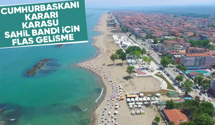 Karasu sahil bandı riskli alan ilan edildi