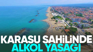 Karasu sahilinde alkol yasaklandı